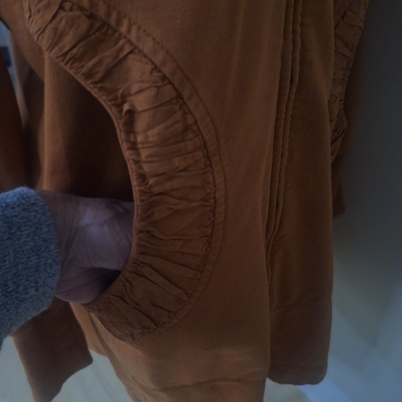 Color Me Cotton. Zip Front Long Hoodie Size M - Picture 6 of 12